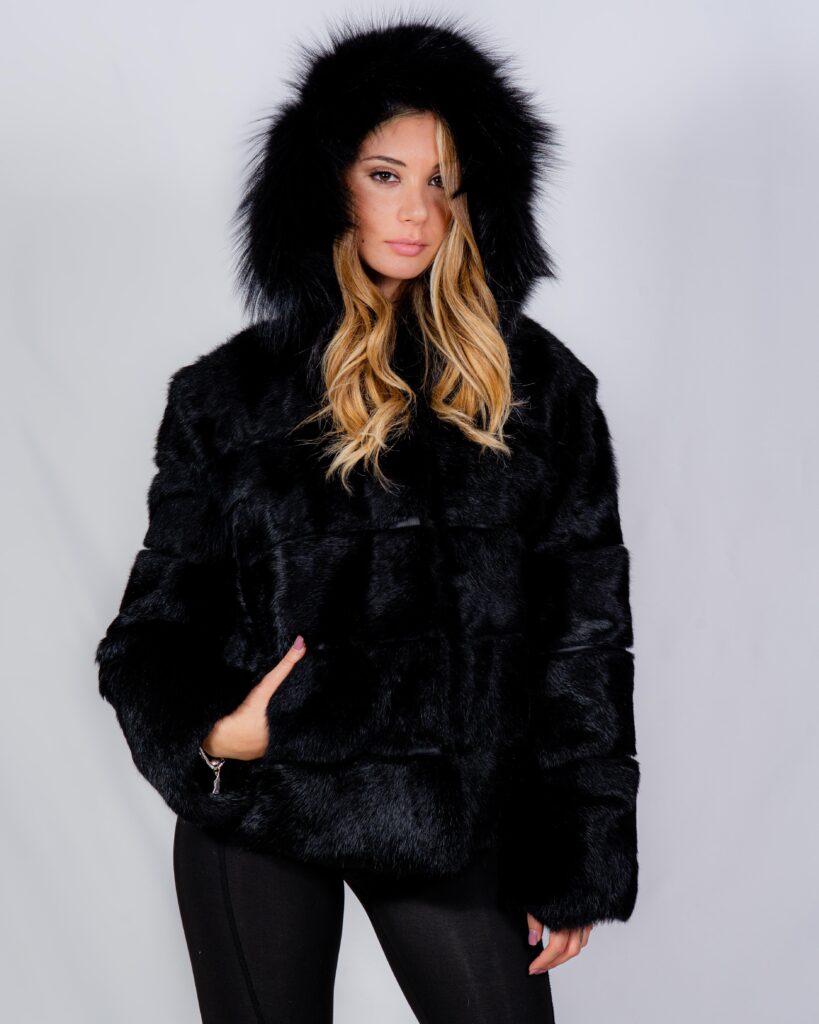 (image for) GIACCA LEPRE NERA MOD. CLAUDIA