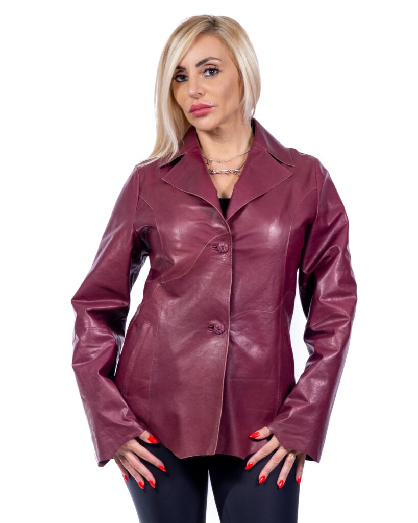 (image for) GIACCA DONNA IN PELLE BORDEAUX MOD. VENTURA