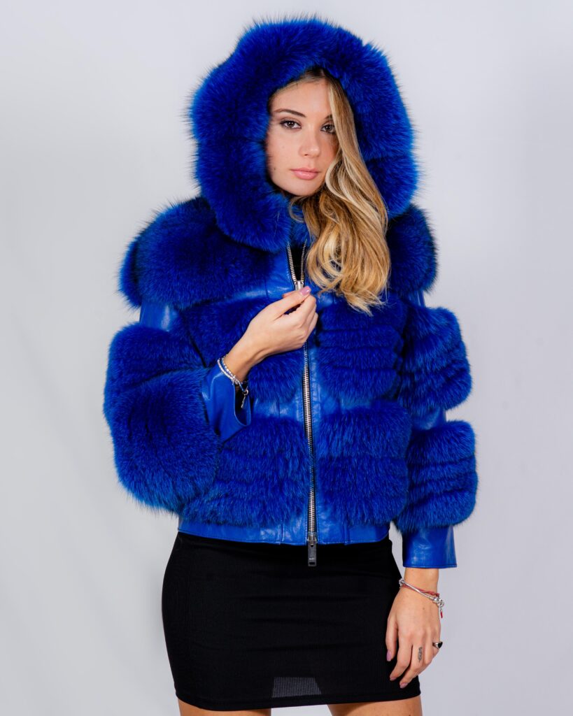 (image for) GIACCA VOLPE BLU ROYAL MOD. FIONA 2