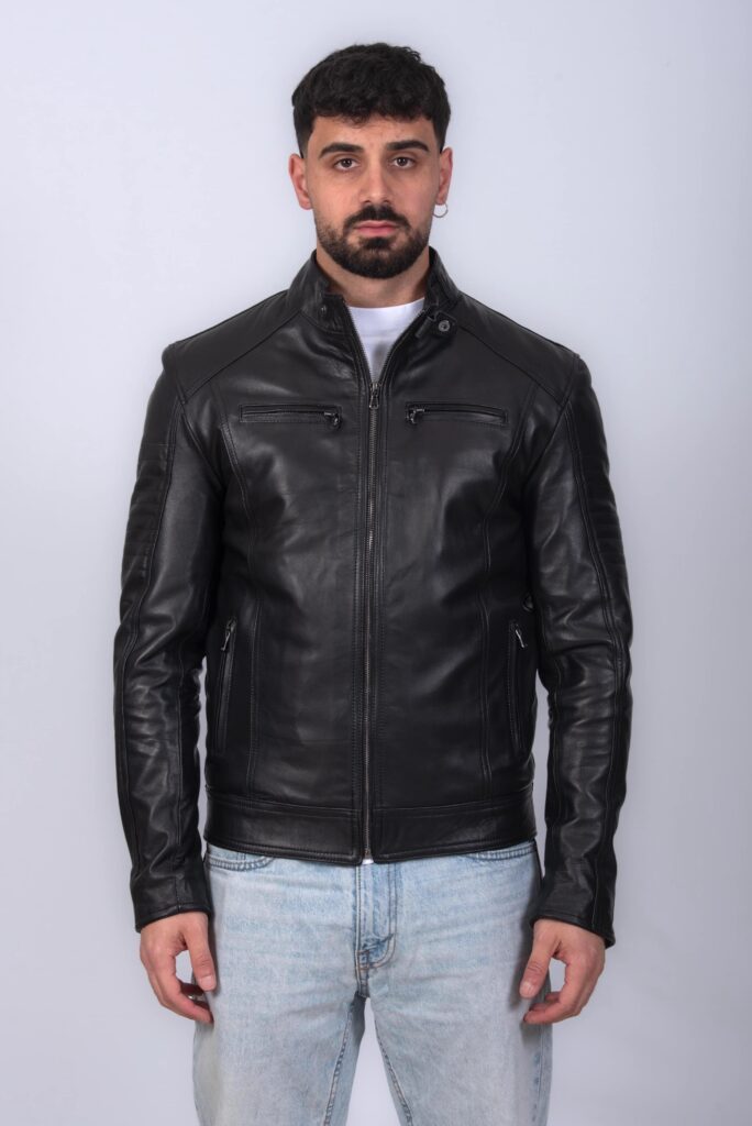 (image for) GIUBBINO IN PELLE UOMO NERO MOD. G/Z