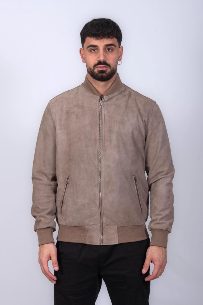 (image for) BOMBER CAMOSCIO UOMO SABBIA MOD. 501