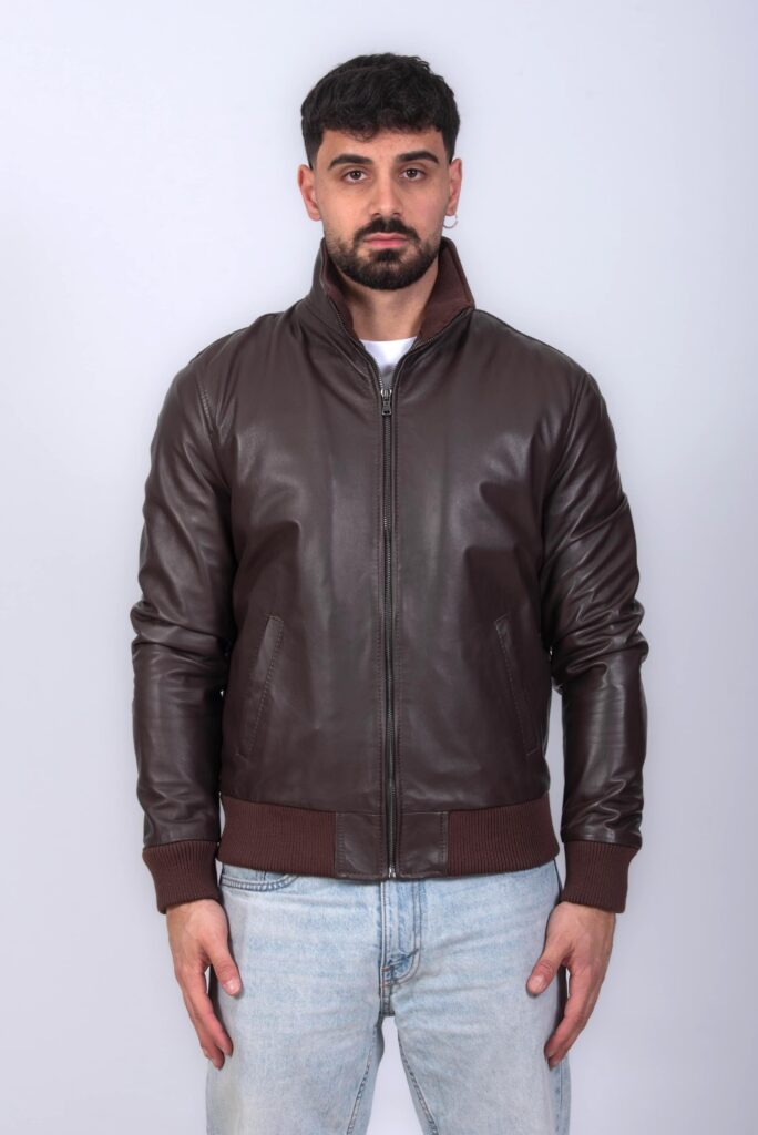 (image for) BOMBER PELLE UOMO TESTA DI MORO MOD. STEFANO
