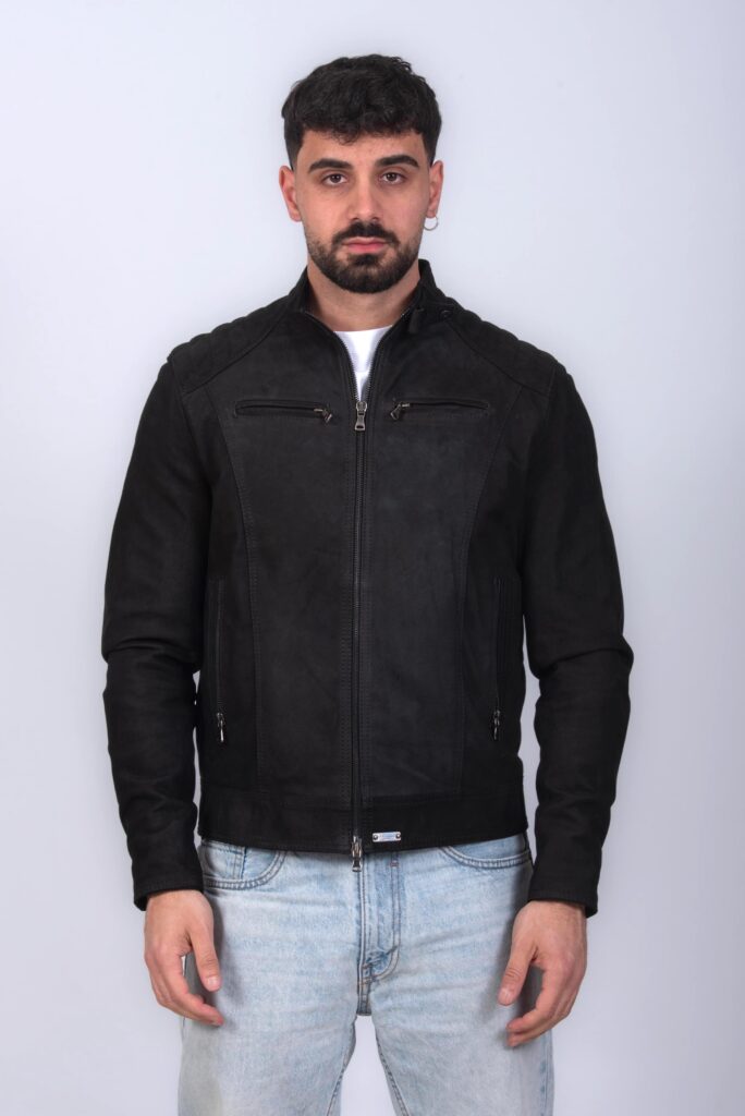 (image for) GIUBBINO NABUK UOMO NERO MOD. ADRIAN