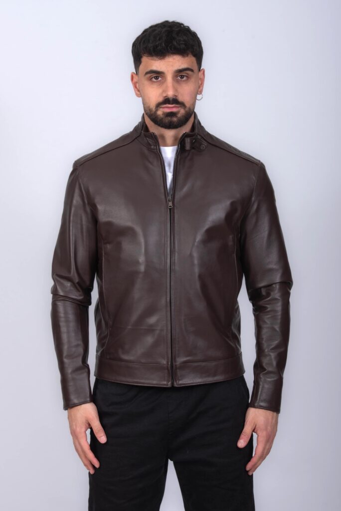 (image for) GIUBBINO IN PELLE UOMO TESTA DI MORO MOD. RAUL
