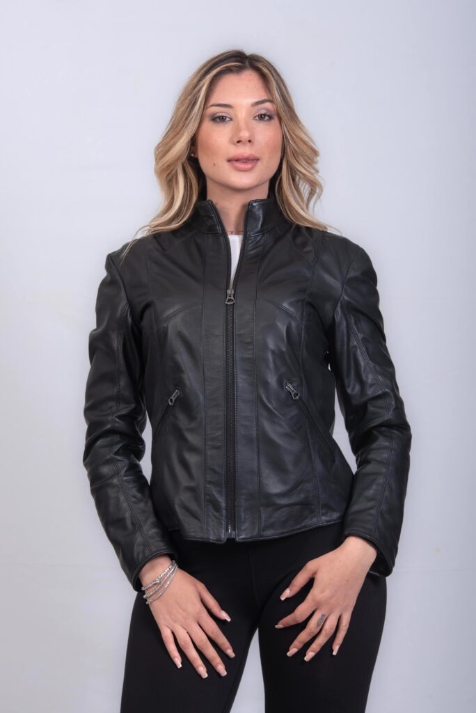 (image for) GIUBBINO IN PELLE NERO DONNA MOD. SUSY