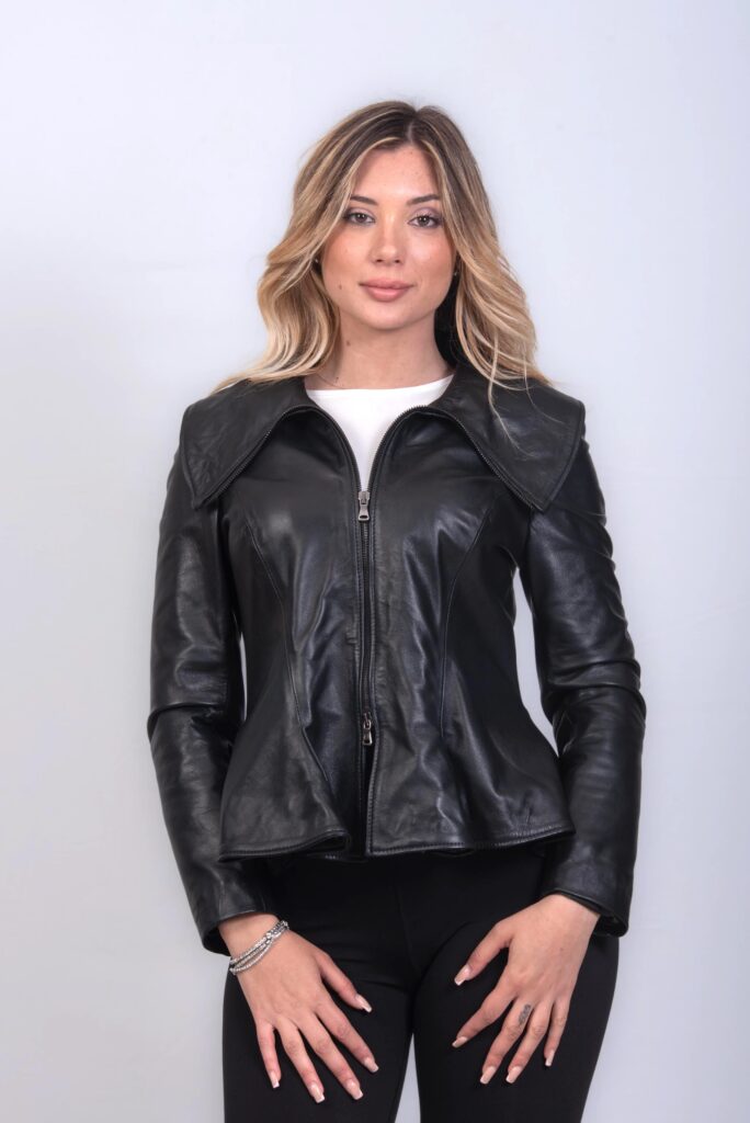 (image for) GIUBBINO IN PELLE NERO DONNA MOD. BERTE’